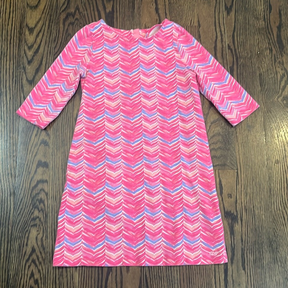 Vineyard Vines whale tale print dress size S 7/8